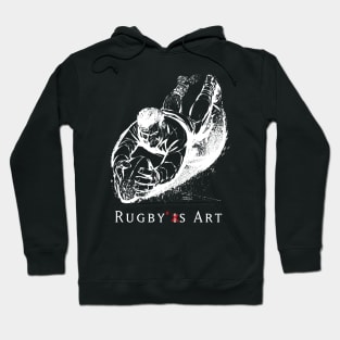 Rugby Try W by PPereyra Hoodie